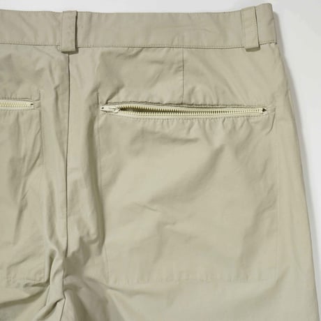 2002's "Calvin Klein" 6 Pockets Nylon × Cotton Wide Straight Pants