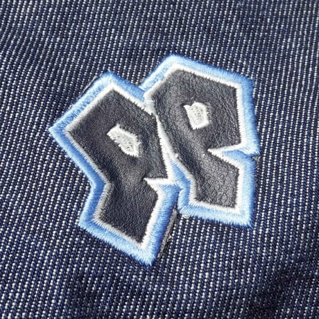 00s Embroidery design Denim Blouson