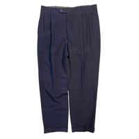 90s "DONNA KARAN" 2tuck Navy Slacks
