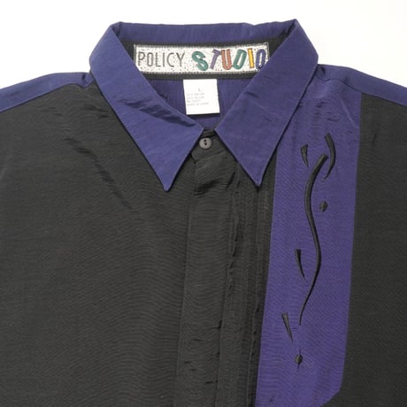 ~00s  "POLICY STUDIO" Shiny L/S shirt