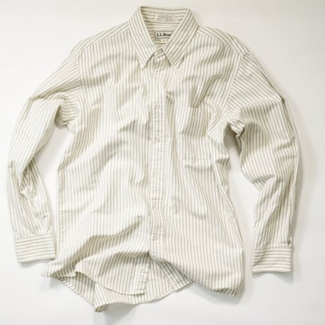 80s-90s "L.L.Bean" Stripe oxford shirt