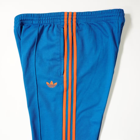 "adidas" Center pin tuck Truck pants / Blue&Orange