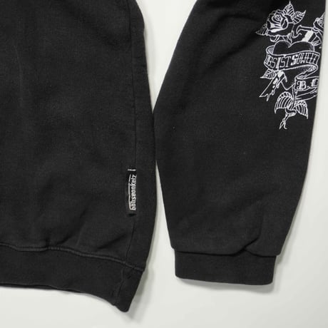 90s Euro Printed sleeve Sweat shirt