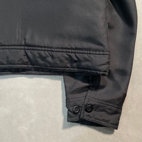 90s- Silk Padding Trucker Jacket