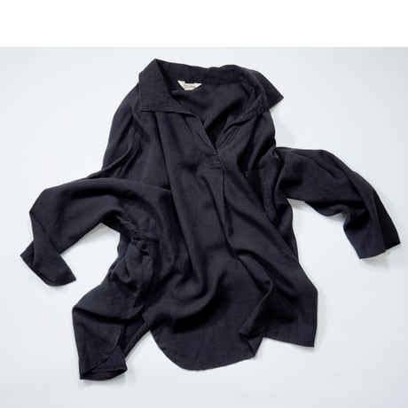 80s "Jean Paul GAULTIER" Rayon linen  skipper shirt