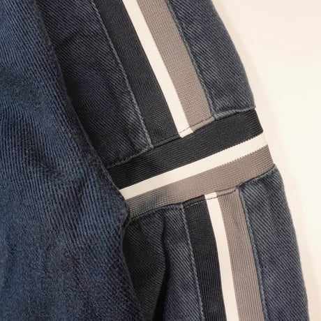 00s Y2K Color denim Zip up shirt