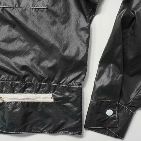 70s-80s White stitch design Nylon Short length Jacket
