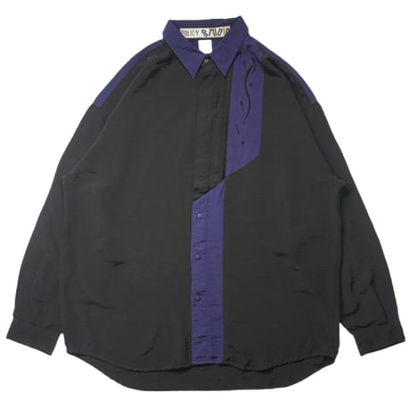 ~00s  "POLICY STUDIO" Shiny L/S shirt