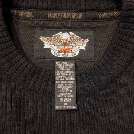 90s "HARLEY-DAVIDSON" Logo Knit Sweater