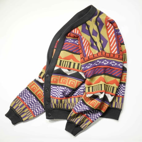 90s- 3D Knit Cardigan