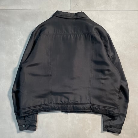 90s- Silk Padding Trucker Jacket