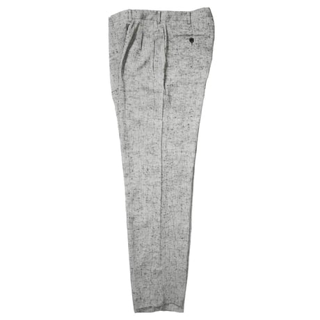 80s- Silver Gray 2 Tuck Slacks
