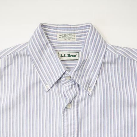 80s-90s "L.L.Bean" Stripe Oxford shirt