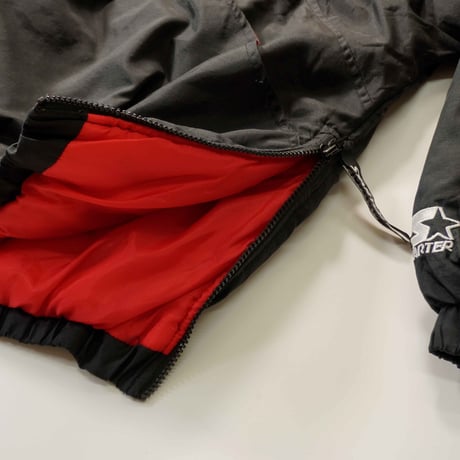 90s "STARTER" NBA official Anorak hoodie / Chicago Bulls