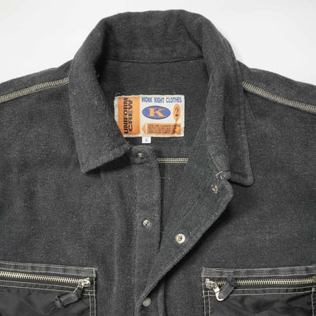 90s- Euro Heavy Cotton × Nylon L/S work shirt