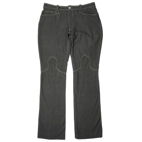 00s Stitch Design Slim Semi Flare Pants