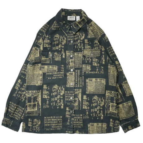 90s "CHICO'S DESIGN" Kanji patterned L/S shirt