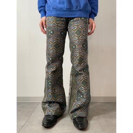 Euro gobelin fabric bell bottom