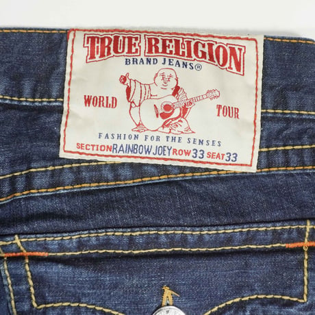 Y2K "TRUE RELIGION" -RAINBOW JOEY - Denim Flare Pants