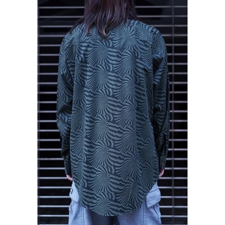 90s Geometric pattern L/S shirt
