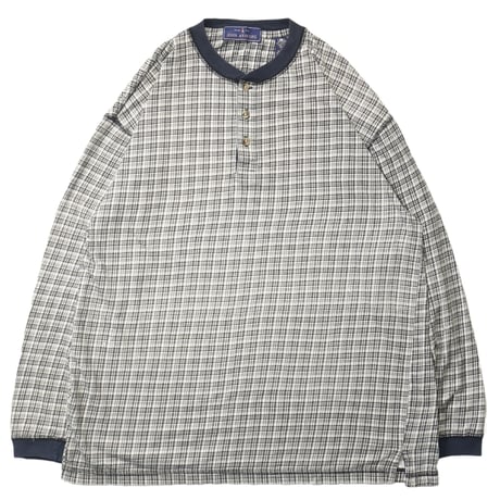 90s "JOHN ASHFORD" Henly neck L/S cutsew