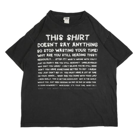 00s Lettered print T-shirt