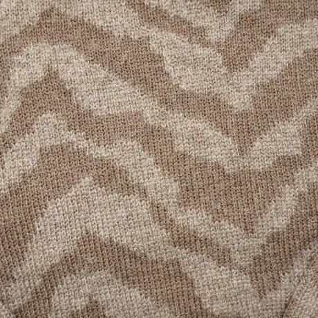 90s- Euro Wool × Alpaca patterned knit sweater
