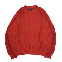 00s "STRUCTURE" Ramie × Cotton Roll neck Knit Sweater