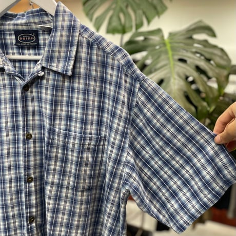 00s Ombre Check Open Collar S/S Shirt