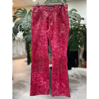 00s Python Pattern Semi Flare Pants