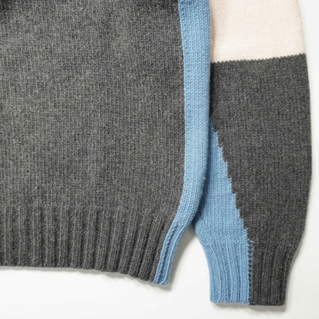 90s- "NAPAPIJRI" Half Zip Wool Knit Sweater