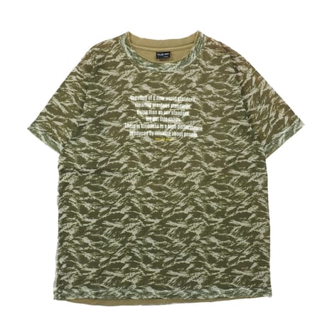 【ASIS】00s- Mesh × Cotton Layerded T-Shirt