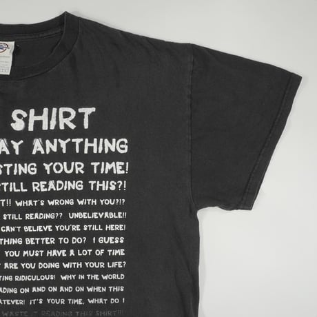00s Lettered print T-shirt