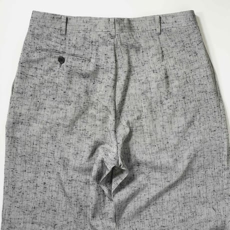 80s- Silver Gray 2 Tuck Slacks