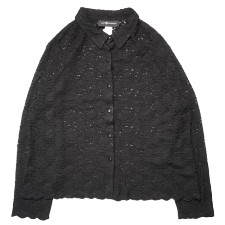 90s "SAG HARBOR" Crochet L/S shirt