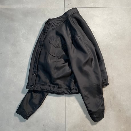 90s- Silk Padding Trucker Jacket