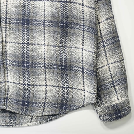 90s-00s Ombre check L/S shirt