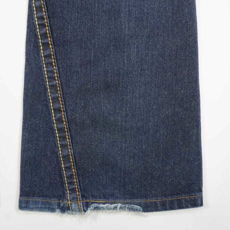 Y2K "TRUE RELIGION" -RAINBOW JOEY - Denim Flare Pants