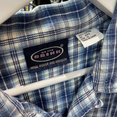00s Ombre Check Open Collar S/S Shirt