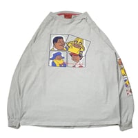 00s "Platinum FUBU" Printed L/S T-shirt