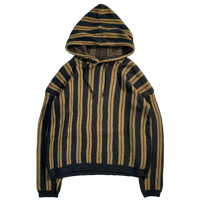 80s- Stripe Knit Hoodie