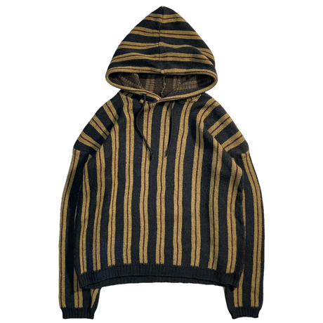80s- Stripe Knit Hoodie