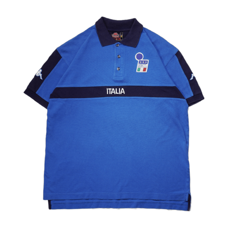1998's-2000's Team Italy football polo shirt