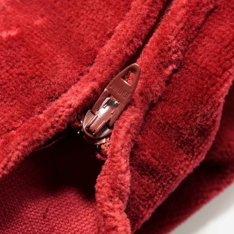 60s Lace up Velour Skipper Pullover