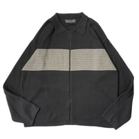 00s "BANANA REPUBLIC" Zip up Cotton Knit Shirt