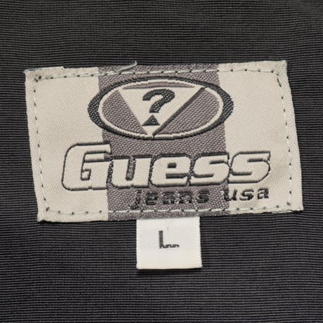 90s "GUESS JEANS" Nylon Jacket like a Single Raiders Jacket