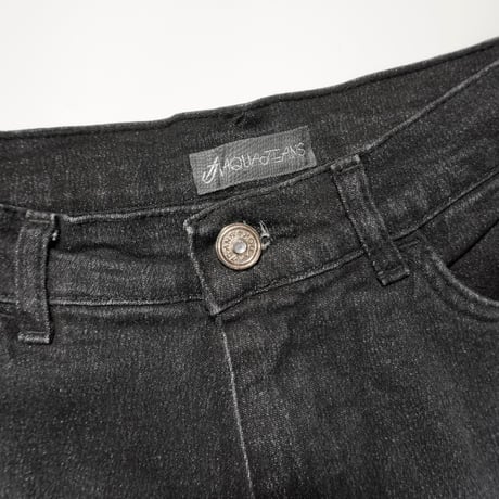 00s Euro Stitch & Rhinestone design Flair denim pants