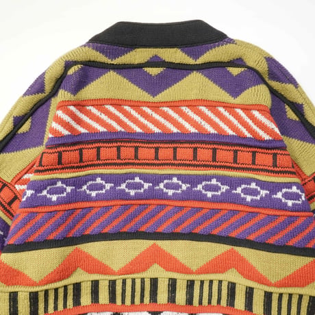 90s- 3D Knit Cardigan