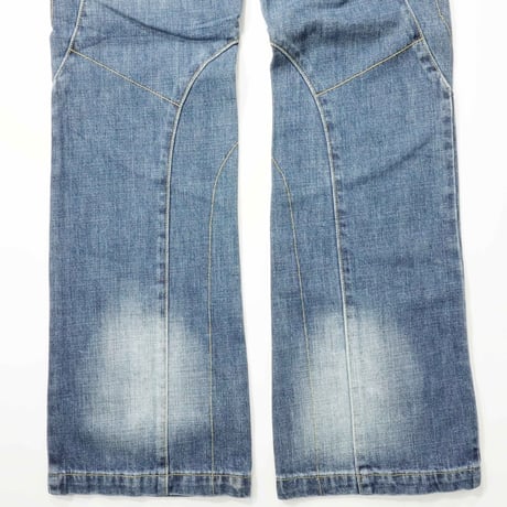 【Dead Stock!!!】EURO Y2K Flare Denim Pants