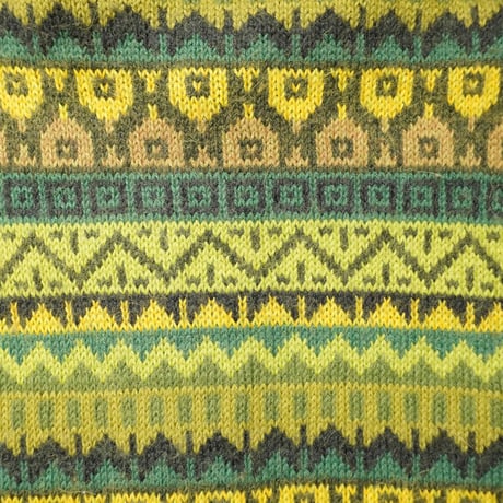 90s- Peru Alpaca wool Zip-up knit hoodie